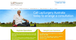 Desktop Screenshot of lapsurgeryaustralia.com.au